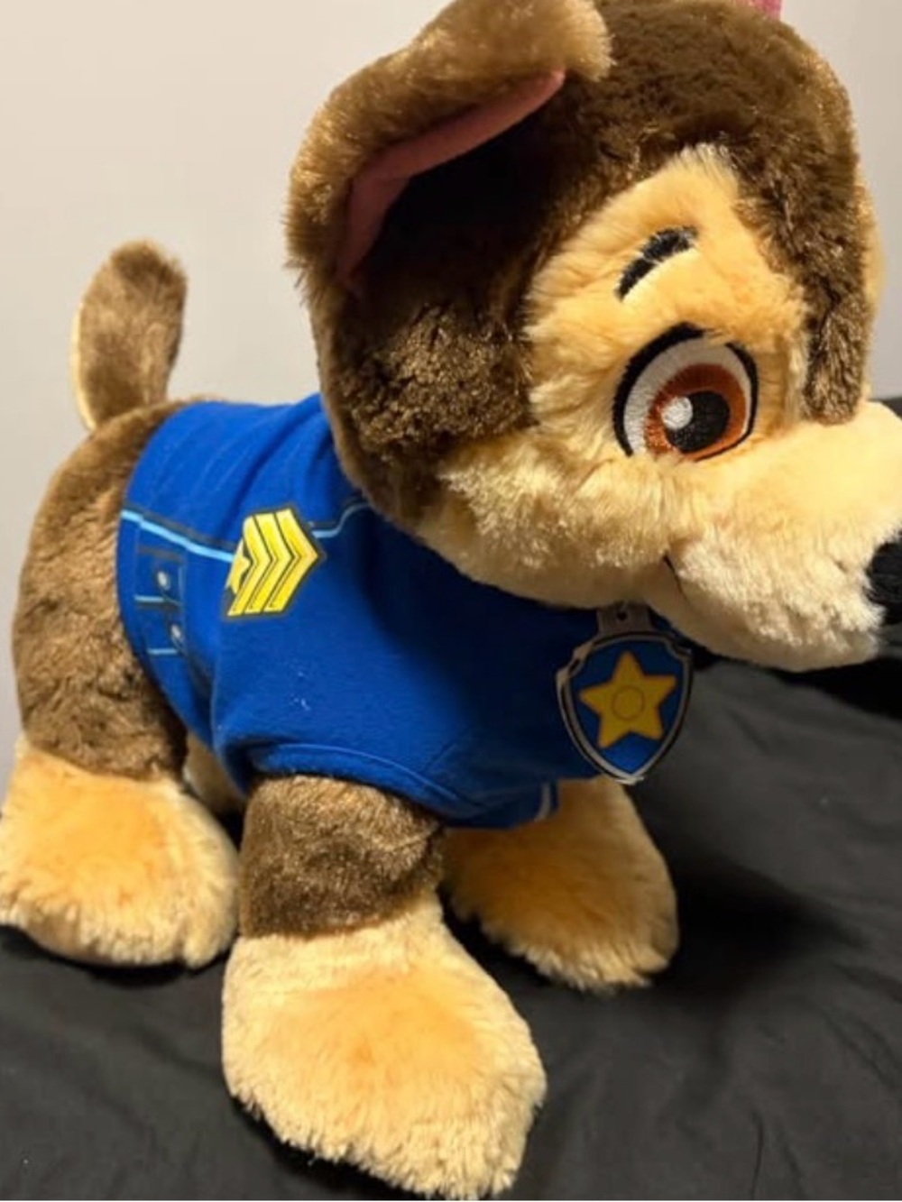 PAW Patrol Chase Plush Dog Toy in Brown and Blue - Build a bear